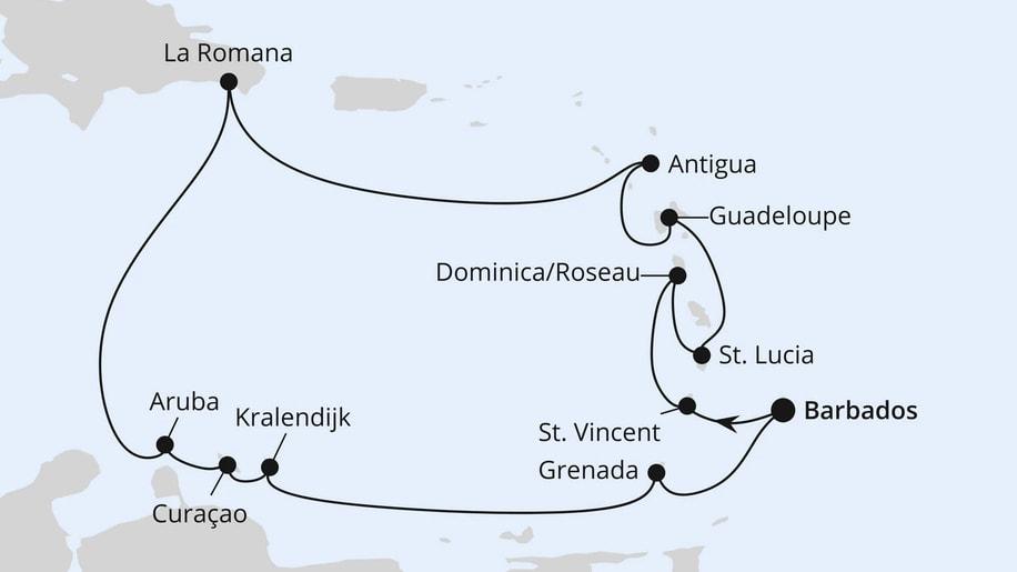 Karibische Inseln ab Barbados