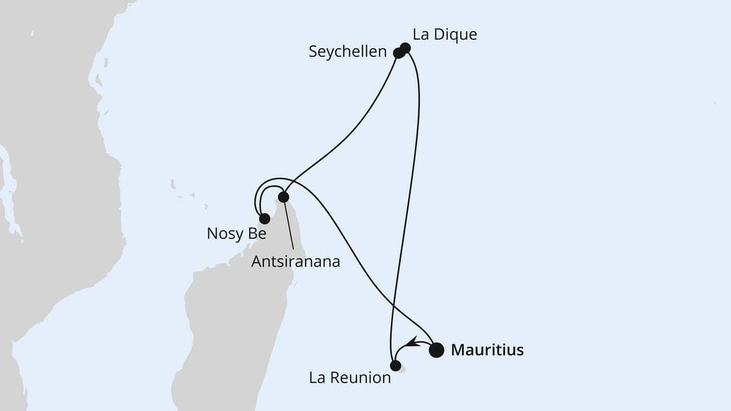 Mauritius, Seychellen & Madagaskar 1