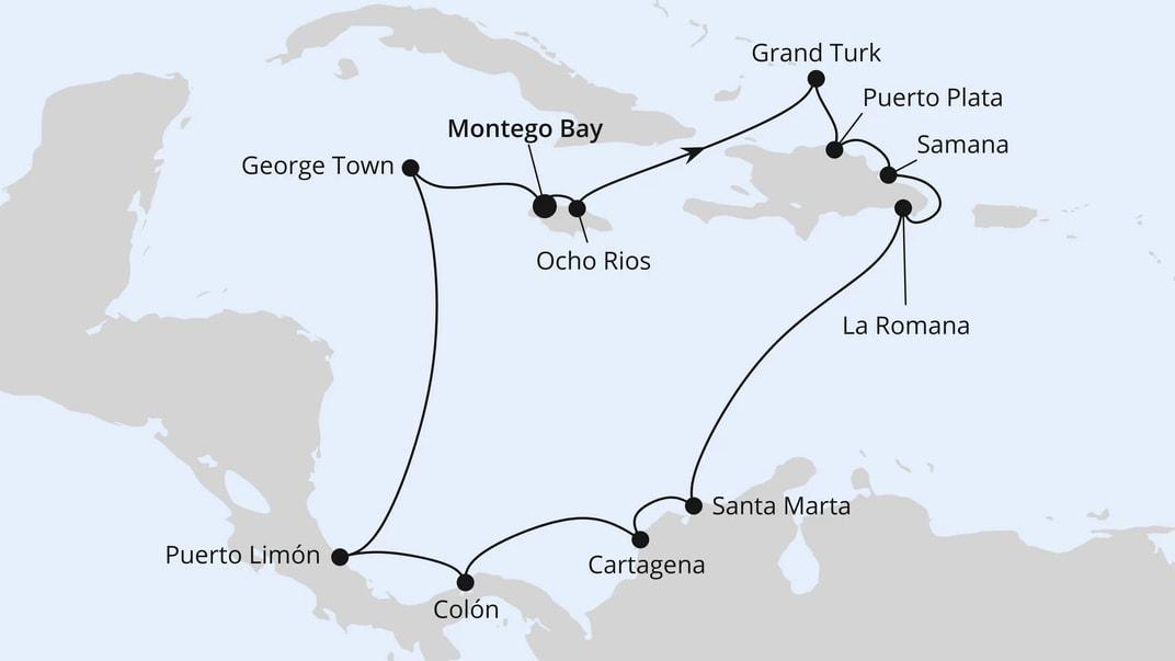 Mittelamerika & Dominikanische Republik ab Jamaika