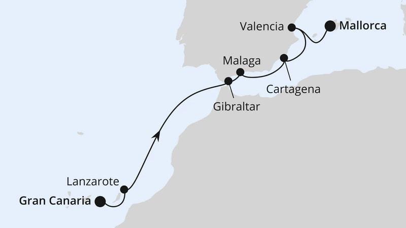 Kanaren & Südspanien ab Gran Canaria