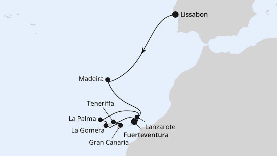 Kanaren & Madeira mit La Gomera ab Lissabon 2