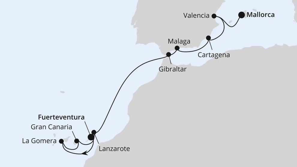 Kanaren & Südspanien ab Fuerteventura