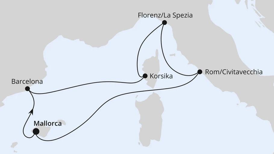 Weihnachtsreise im Mittelmeer ab Mallorca