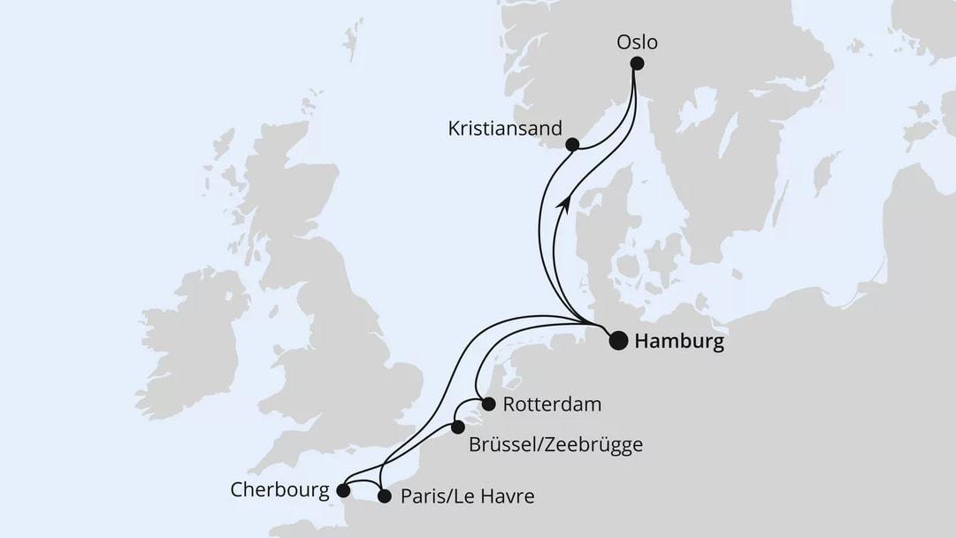 Weihnachtsreise Metropolen & Südnorwegen ab Hamburg