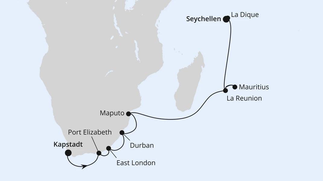 Seychellen, Mauritius & Südafrika 1