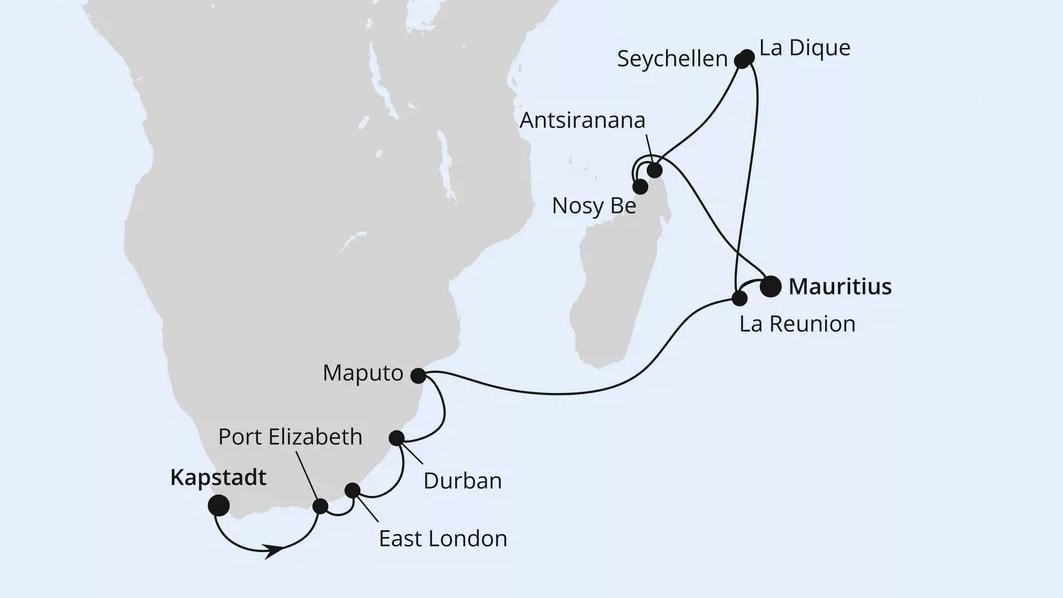 Südafrika, Seychellen, Mauritius & Madagaskar 1