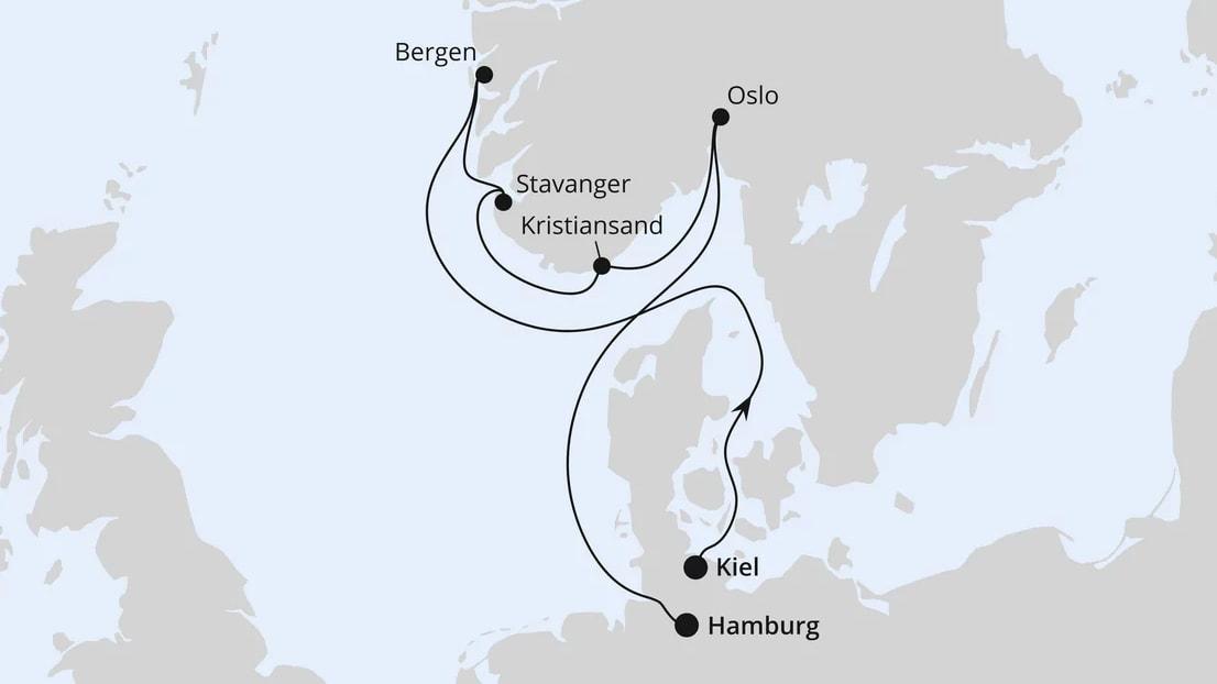 Südnorwegen ab Kiel