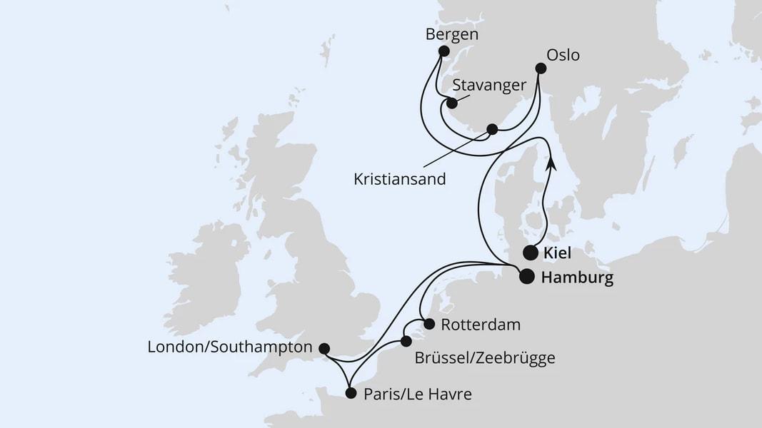 Große Norwegen-Reise ab Kiel