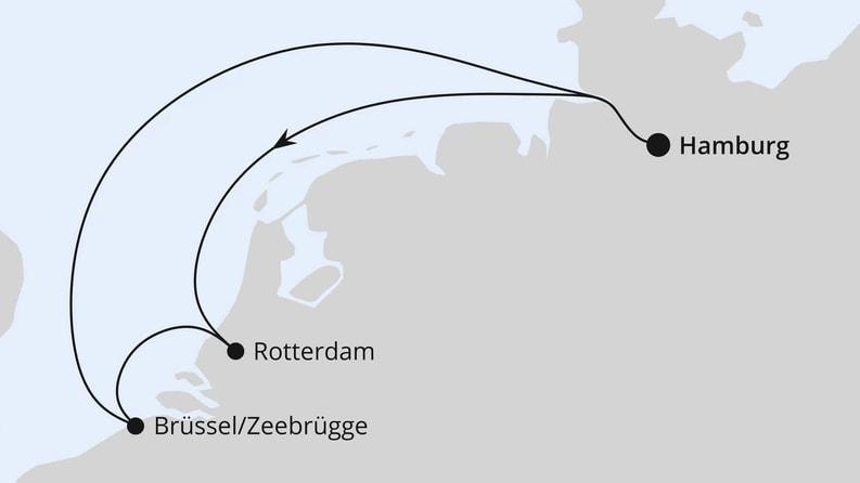 Kurzreise nach Niederlande & Belgien ab Hamburg