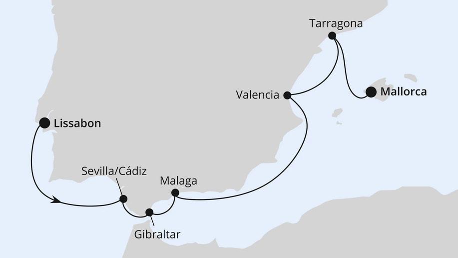 Spanien & Gibraltar ab Lissabon