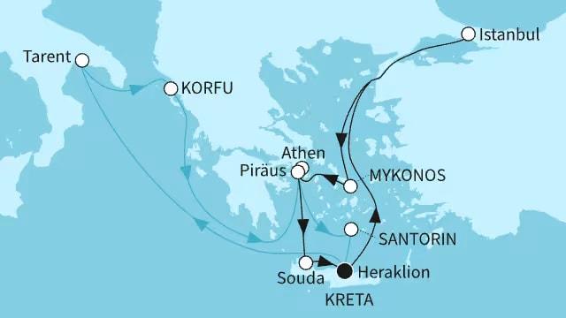 Östliches Mittelmeer intensiv