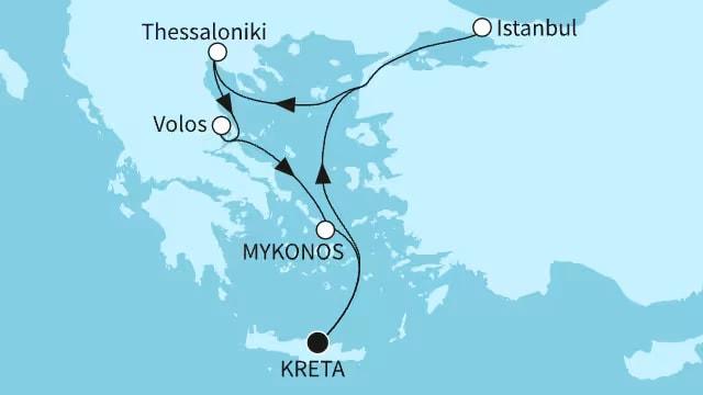 Östliches Mittelmeer mit Istanbul