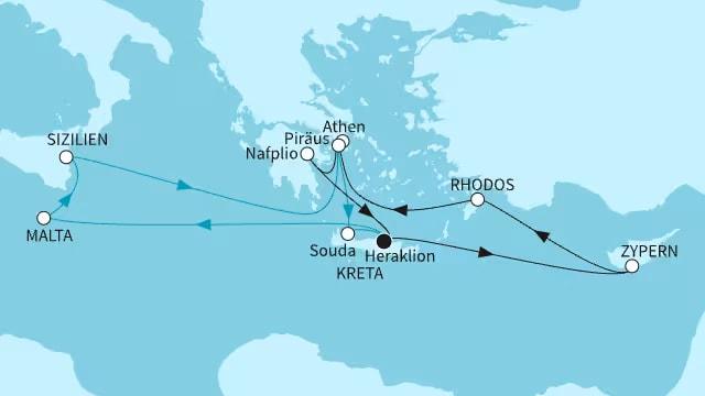 Östliches Mittelmeer intensiv