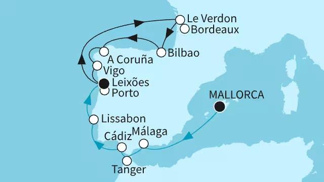 Europas Sonnenseite und die Schönheiten der Westküste