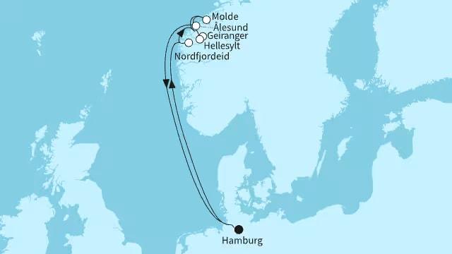 Norwegen mit Geirangerfjord