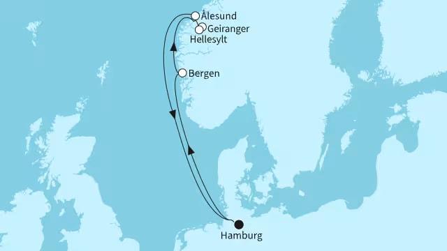 Norwegen mit Geirangerfjord