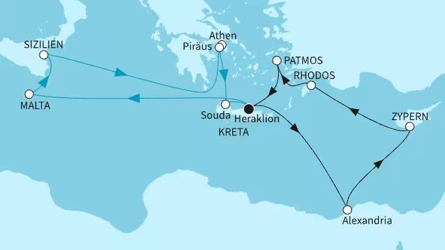 Östliches Mittelmeer intensiv