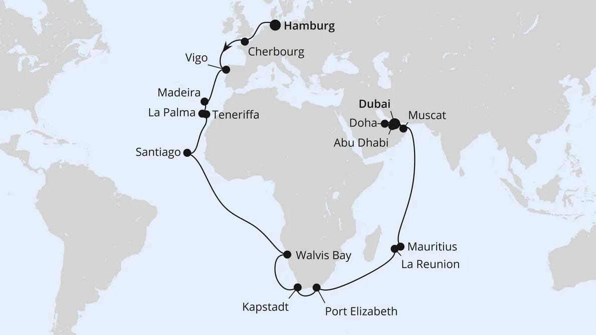 Weltenbummler Südafrika, Mauritius & Orient