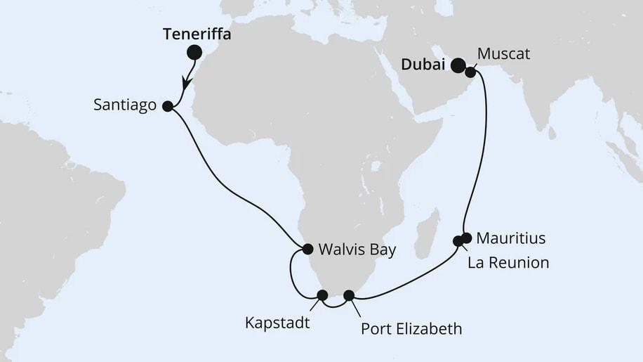 Weltenbummler Kapverden, Südafrika & Mauritius 1