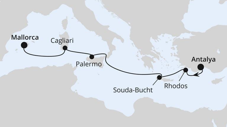 Mittelmeerinseln ab Antalya