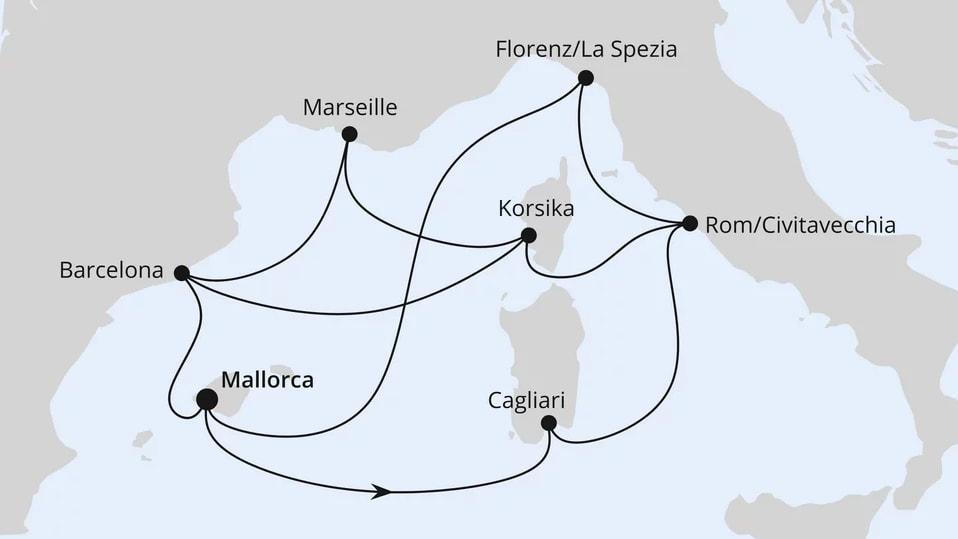 Große Mittelmeer-Reise ab Mallorca 1
