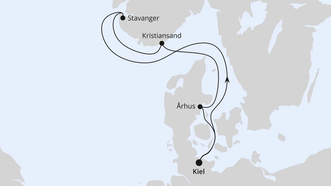 Kurzreise nach Skandinavien ab Kiel