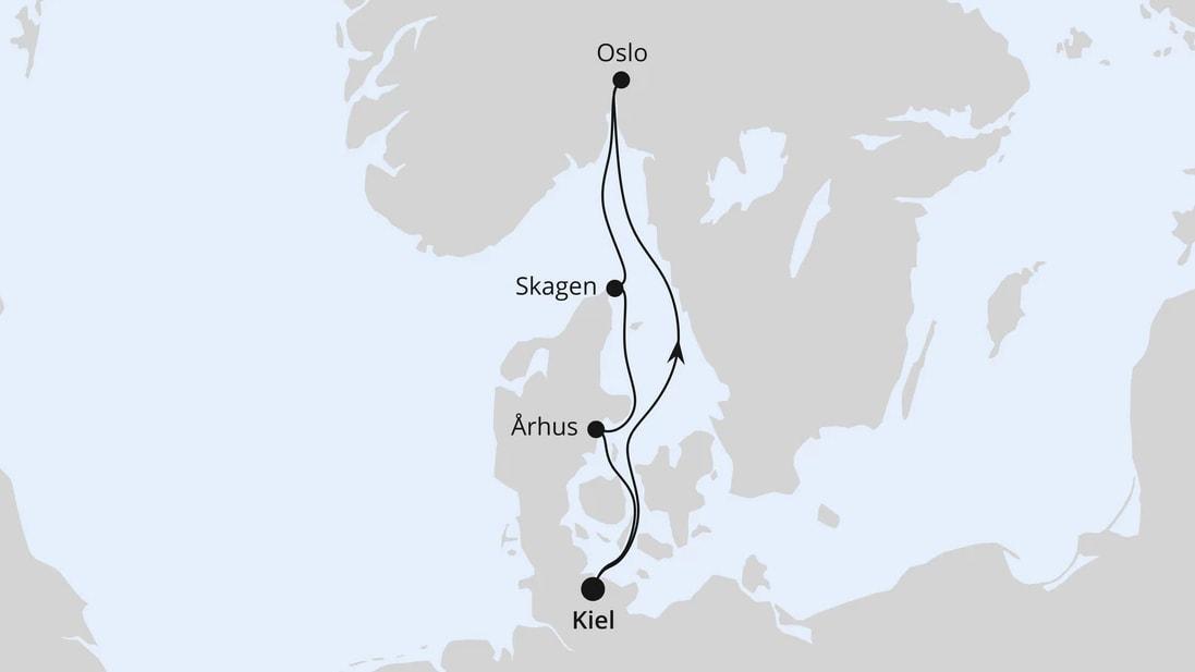 Kurzreise nach Skandinavien ab Kiel