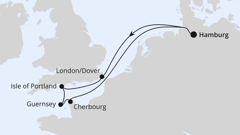 Südengland, Guernsey & Mont-Saint-Michel ab Hamburg