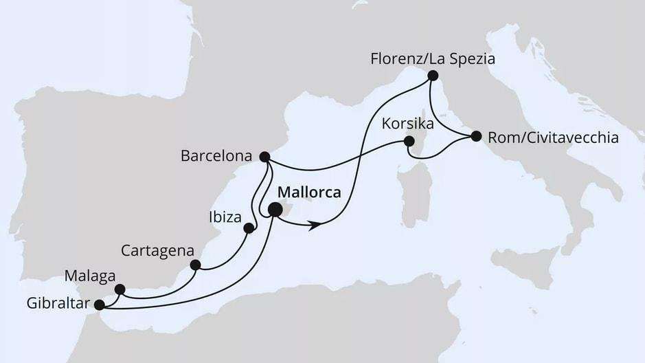 Große Mittelmeer-Reise ab Mallorca 2