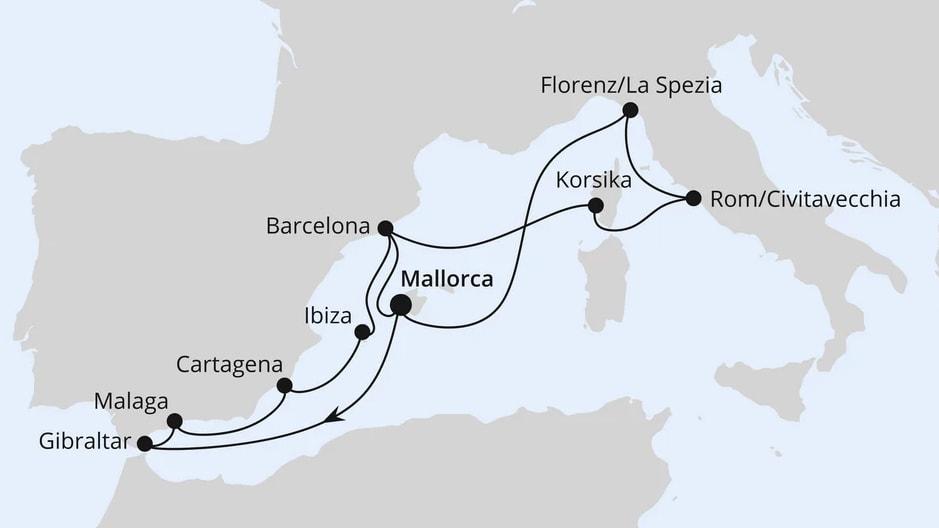 Große Mittelmeer-Reise ab Mallorca 2