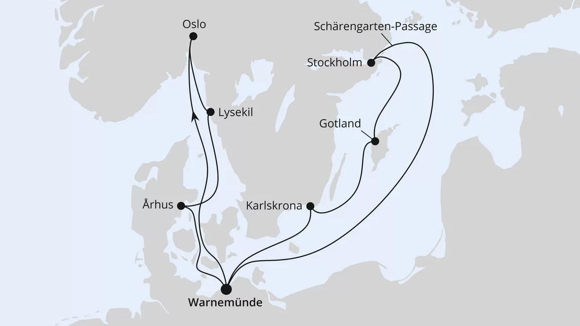 Städte der Ostsee ab Warnemünde 2