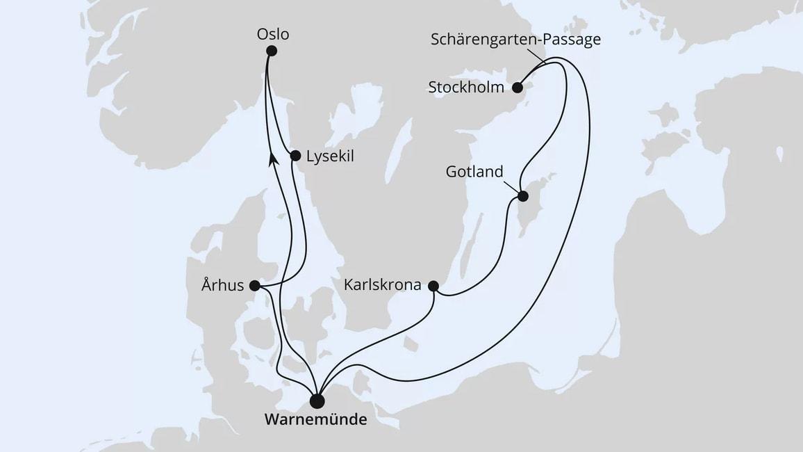 Städte der Ostsee ab Warnemünde 2