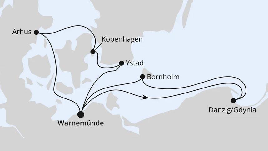 Schweden, Polen & Dänemark ab Warnemünde 2