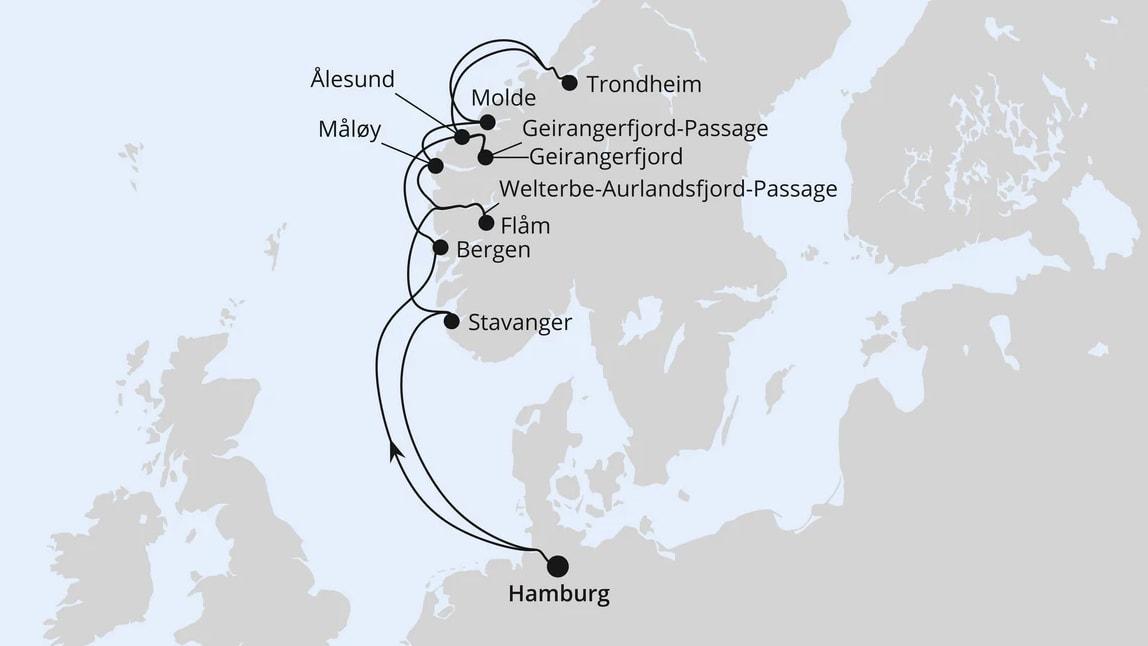 Norwegens Fjord-Weltnaturerbe ab Hamburg 2