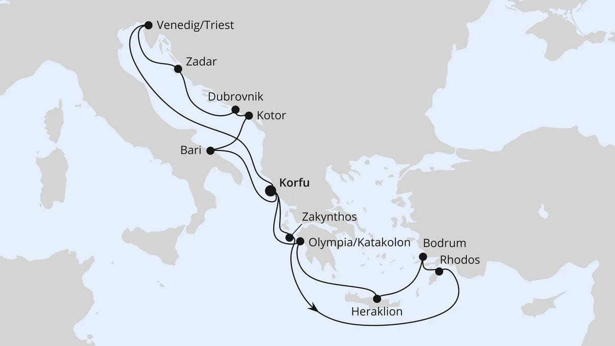 Adria & Griechenland ab Korfu 2