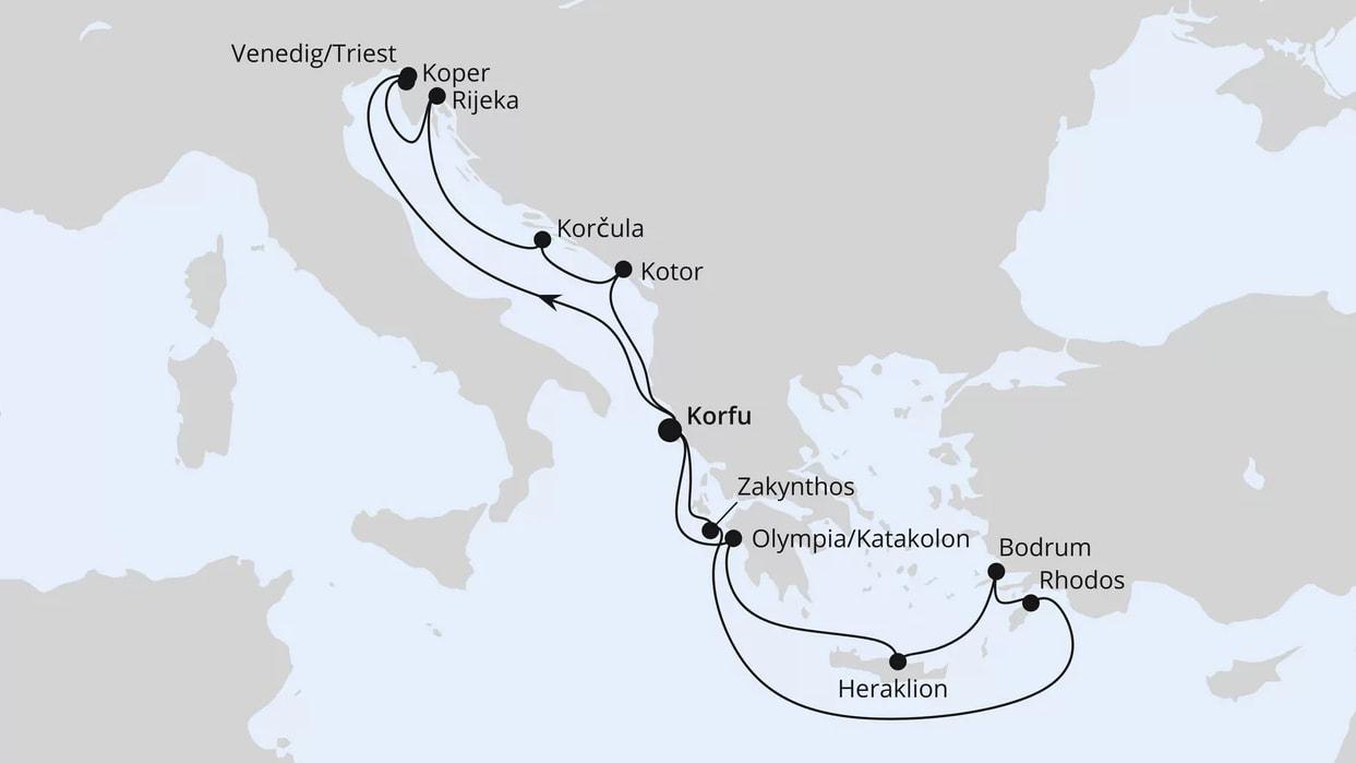 Adria & Griechenland ab Korfu 2