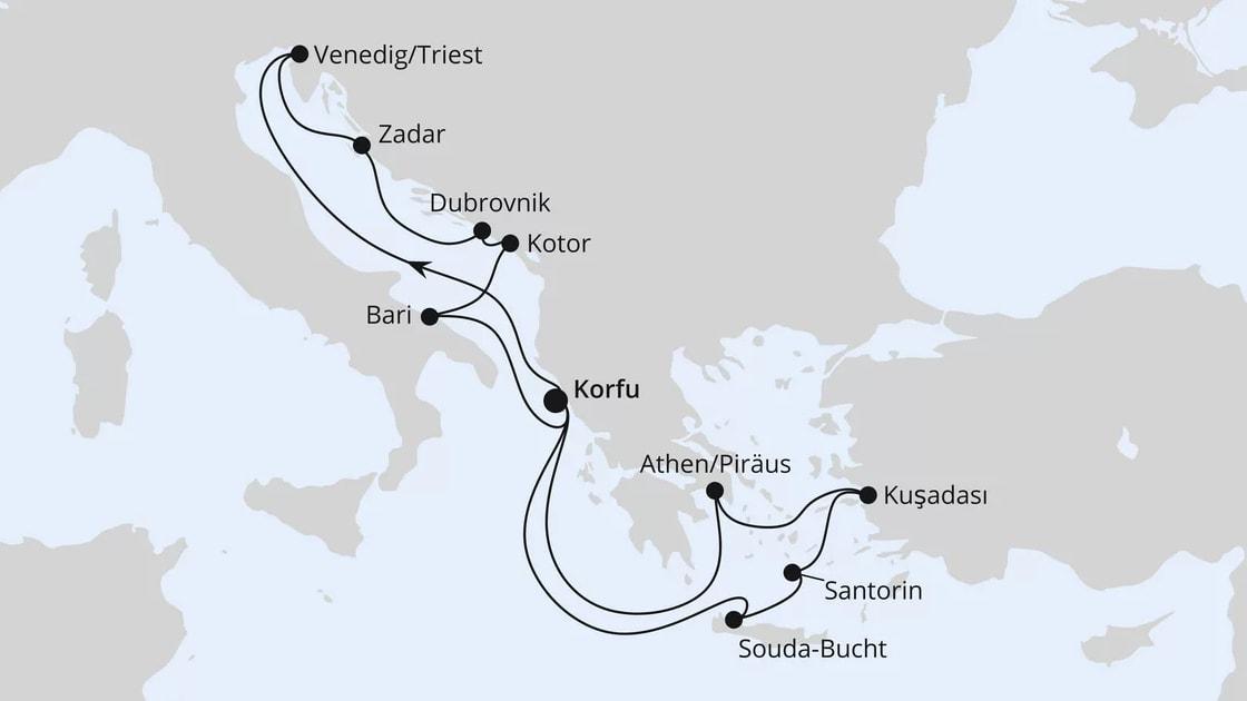 Adria & Griechenland ab Korfu 1