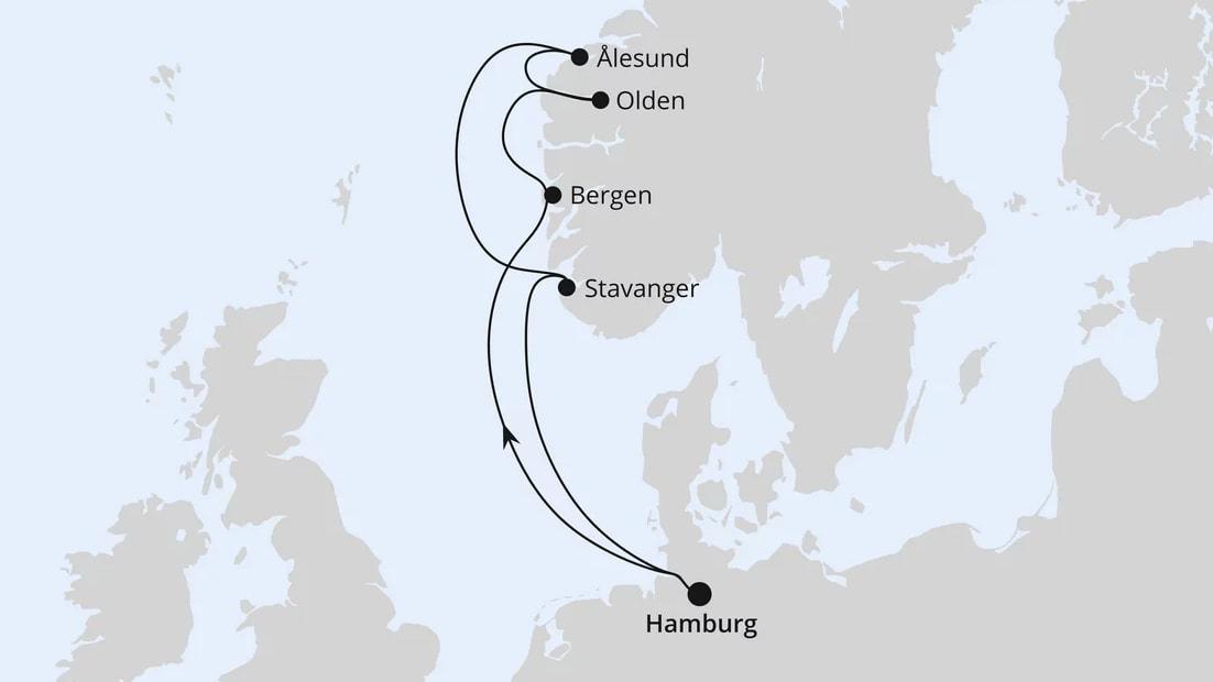 Norwegens Fjorde ab Hamburg