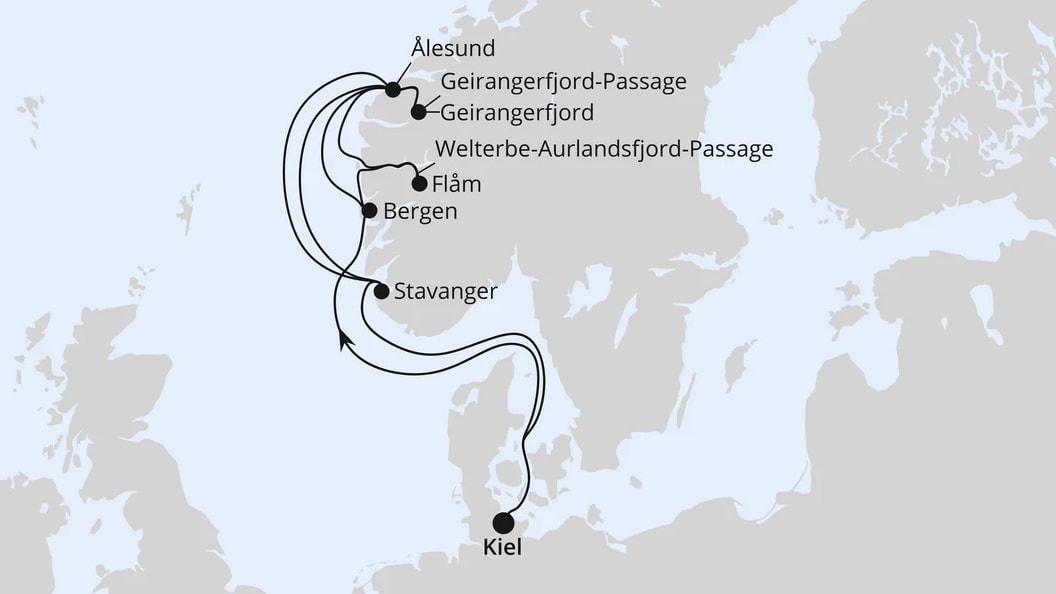 Große Norwegen-Reise ab Kiel