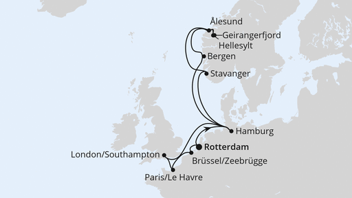 Metropolen & Norwegen ab Rotterdam