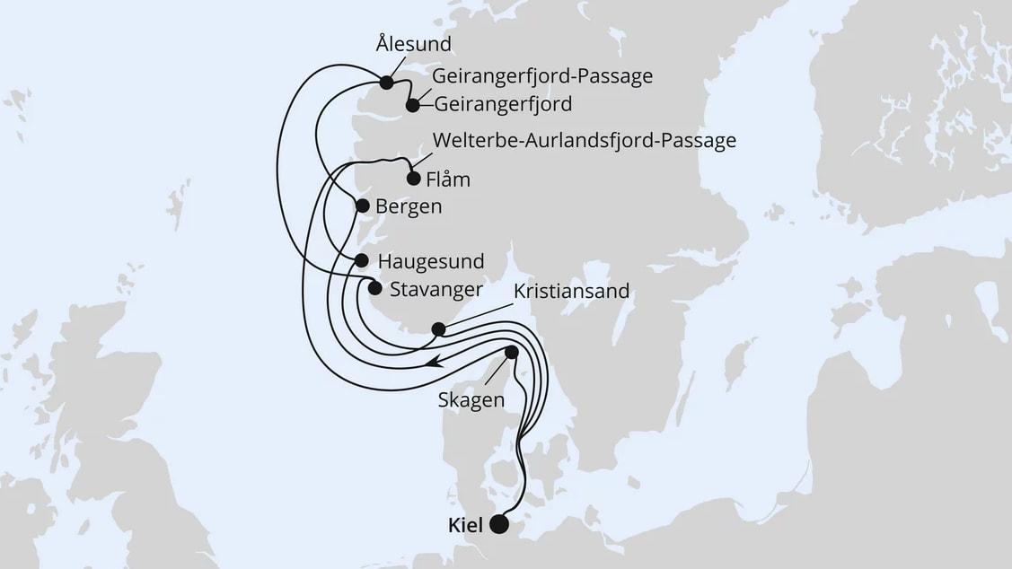 Große Norwegen-Reise ab Kiel