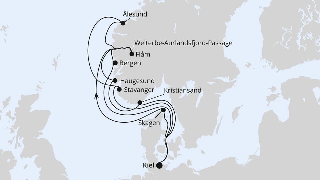 Große Norwegen-Reise ab Kiel