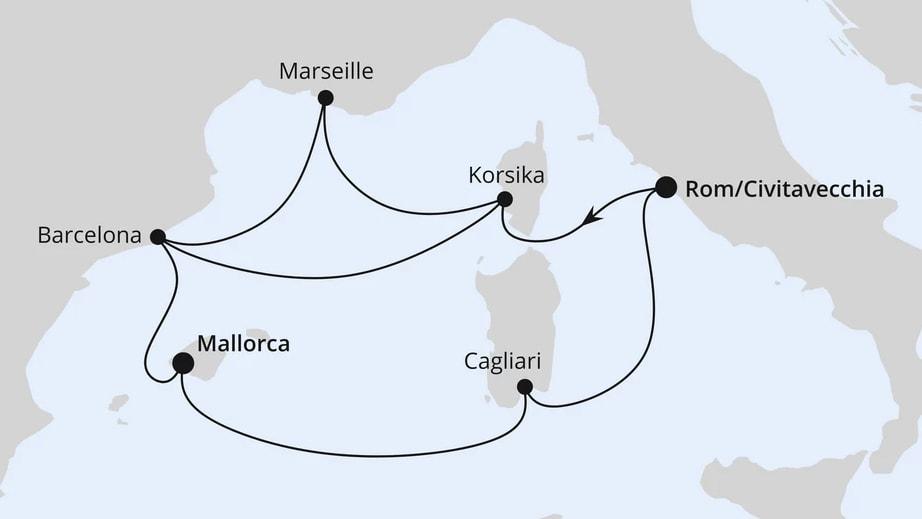 Spanien, Frankreich & Italien ab Civitavecchia 2