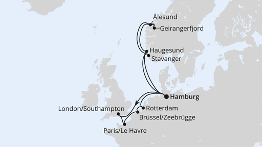 Metropolen & Norwegen ab Hamburg