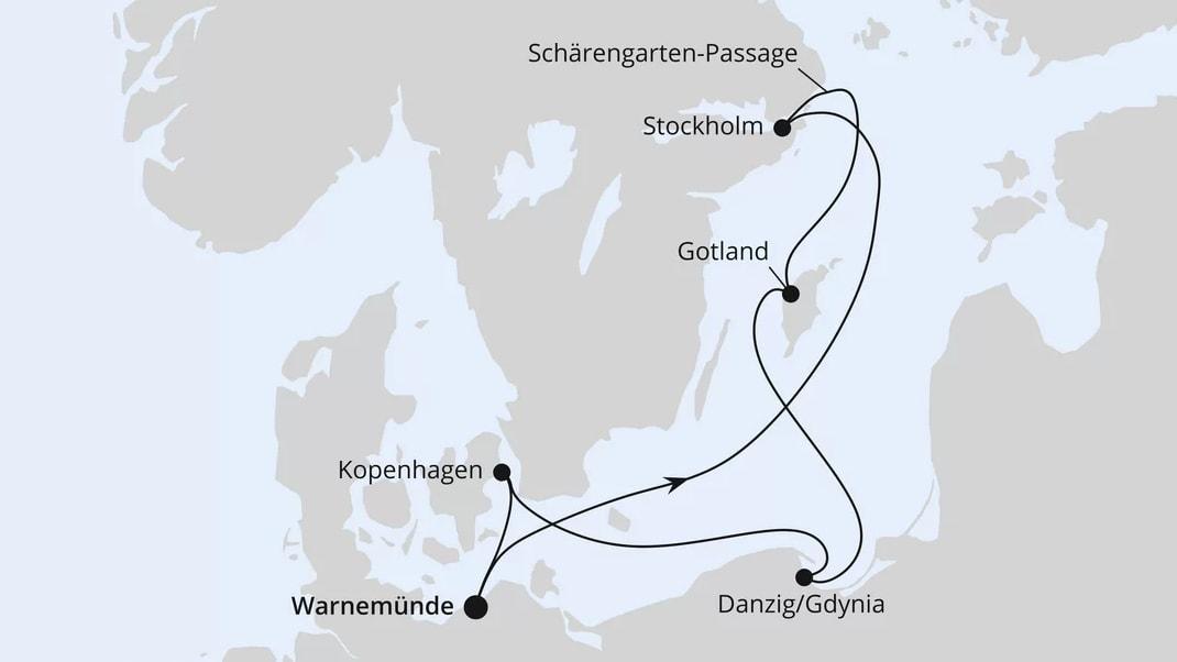 Schweden, Polen & Dänemark ab Warnemünde