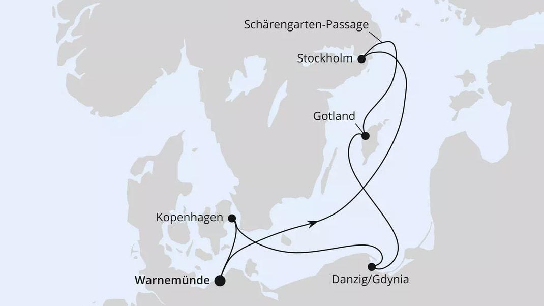 Schweden, Polen & Dänemark ab Warnemünde