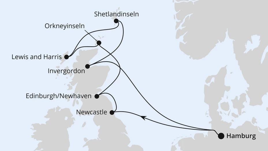 Schottlands Küsten & Inselwelten ab Hamburg