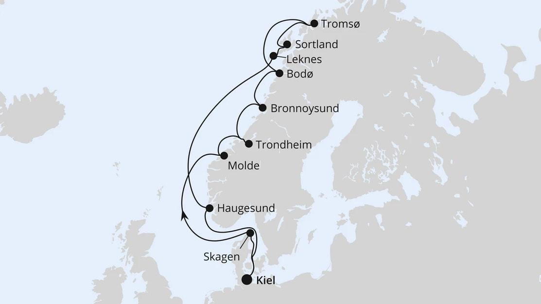 Herbstliche Nordlichter ab Kiel