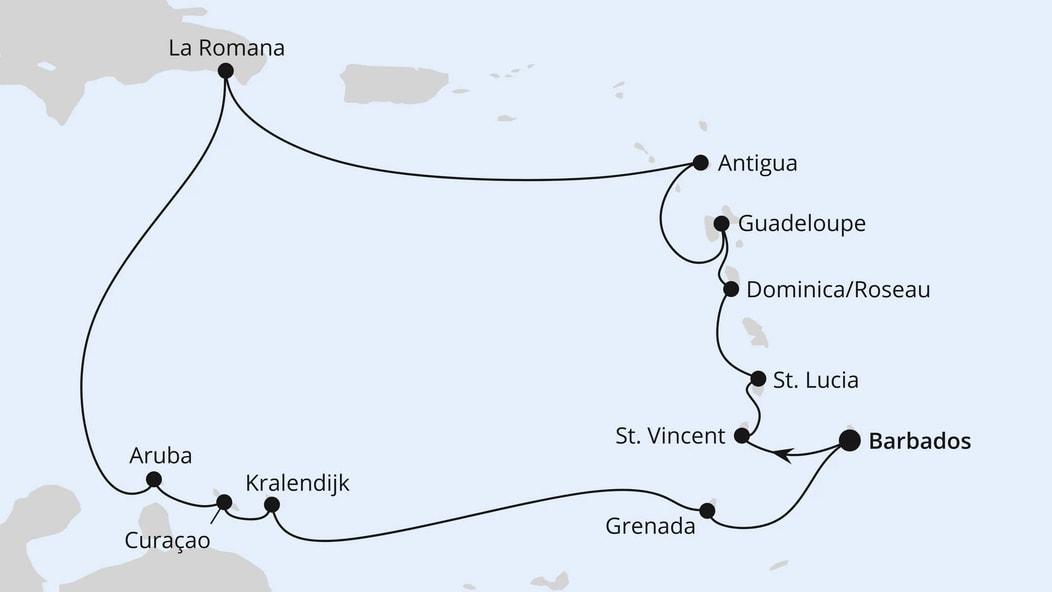Karibische Inseln ab Barbados