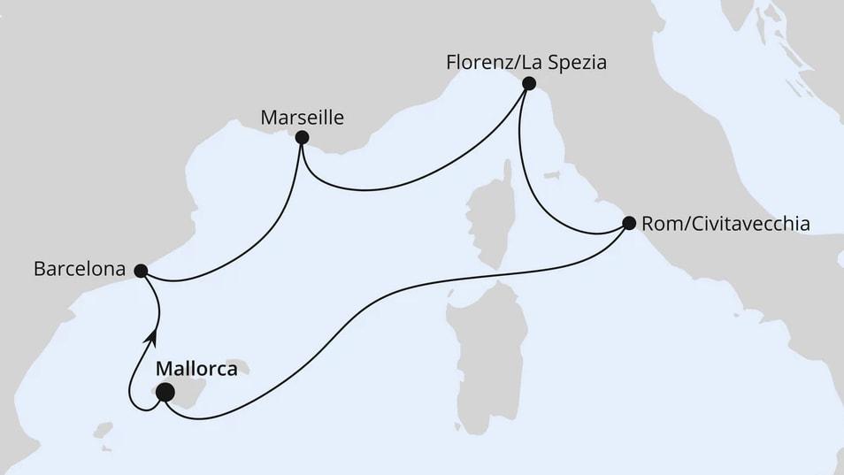 Perlen am Mittelmeer ab Mallorca